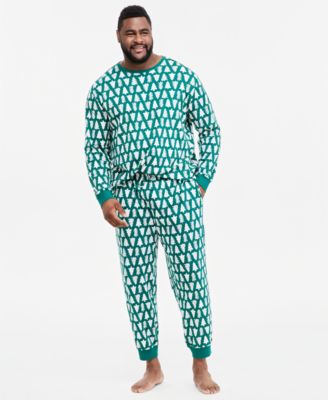 Men's Big & Tall Tree Geo Pajamas Set