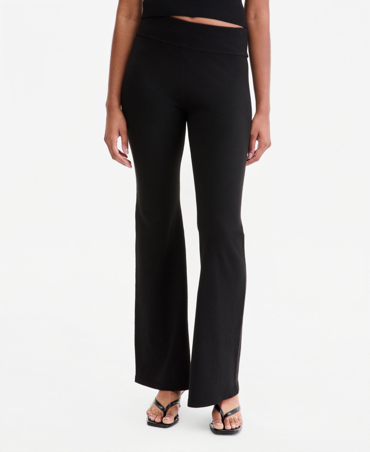 Women's Flare-Leg Sweater Pants