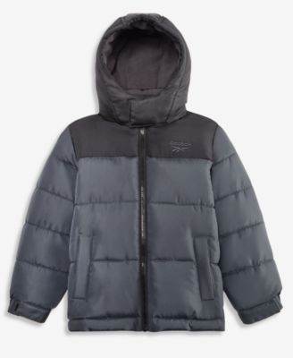 Toddler Boys' 2T-5T Hooded Fleece-Lined Puffer Jacket