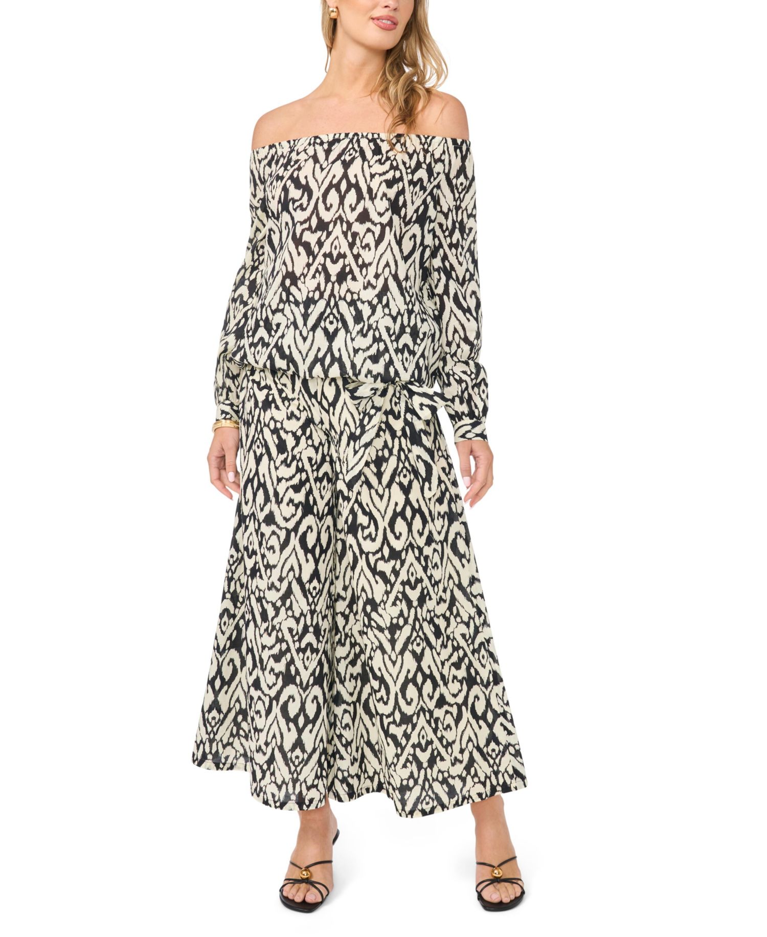 Women's Cropped Wide-Leg Pants