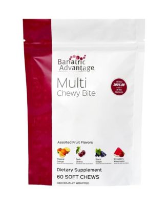 Multi Chewy Bite Soft Chew Multivitamin for Bariatric Surgery Patients Chewable Multivitamin with Folic Acid 60 Count