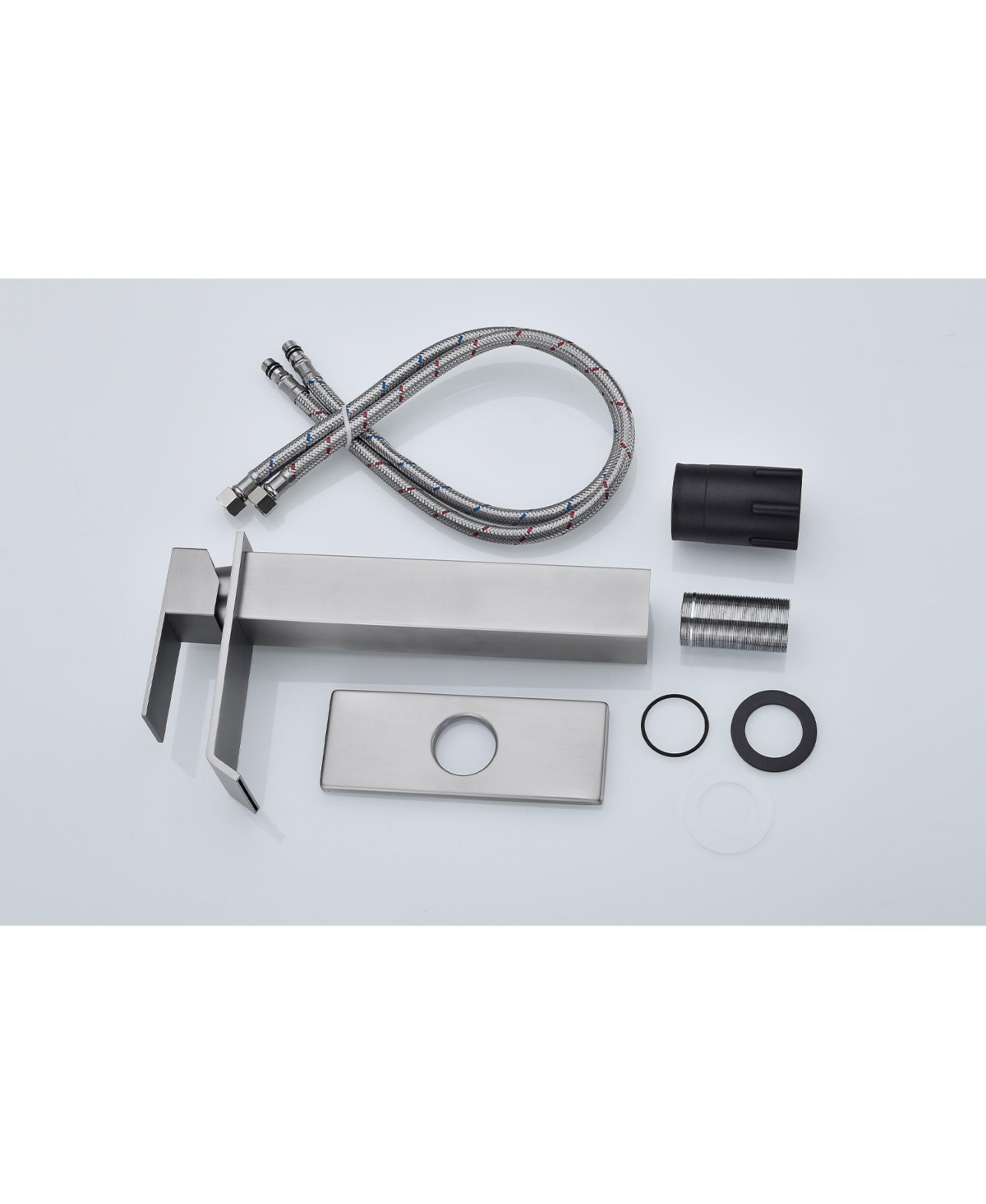Busdays Single Handle Waterfall Spout Bathroom Faucet for Sink