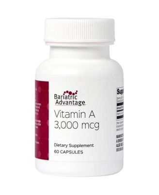 Vitamin A for Bariatric Surgery Patients Easy Digest Mini Capsules Vitamin A Supplements 60 Count 2 Pack