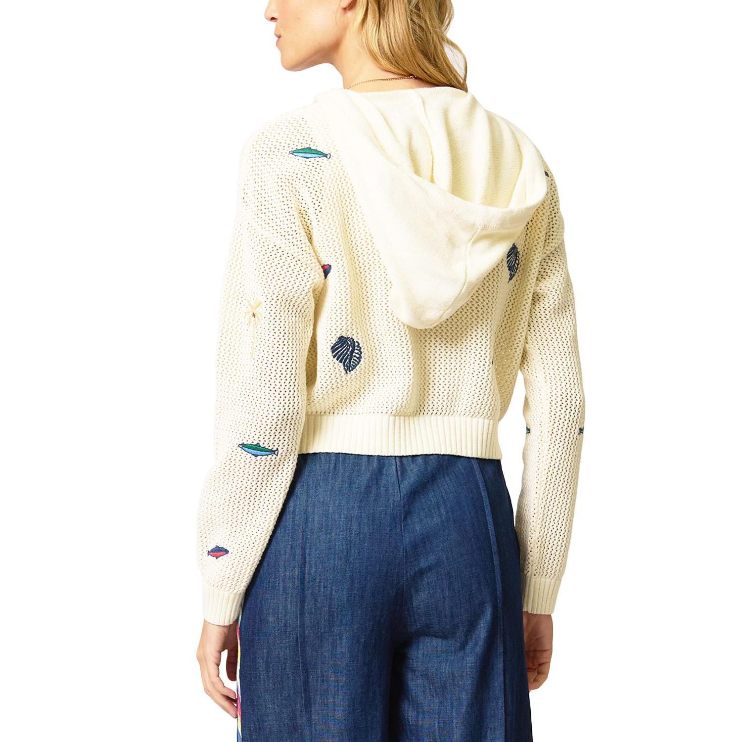 Women's Eden Palm Tree Mesh Cardigan
