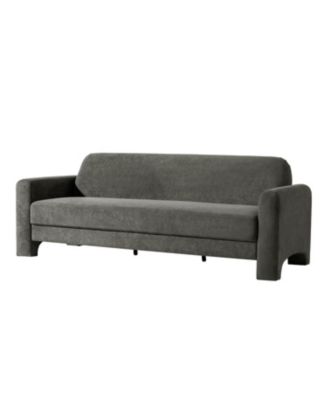 Isai Modern Curved Velvet Sofa
