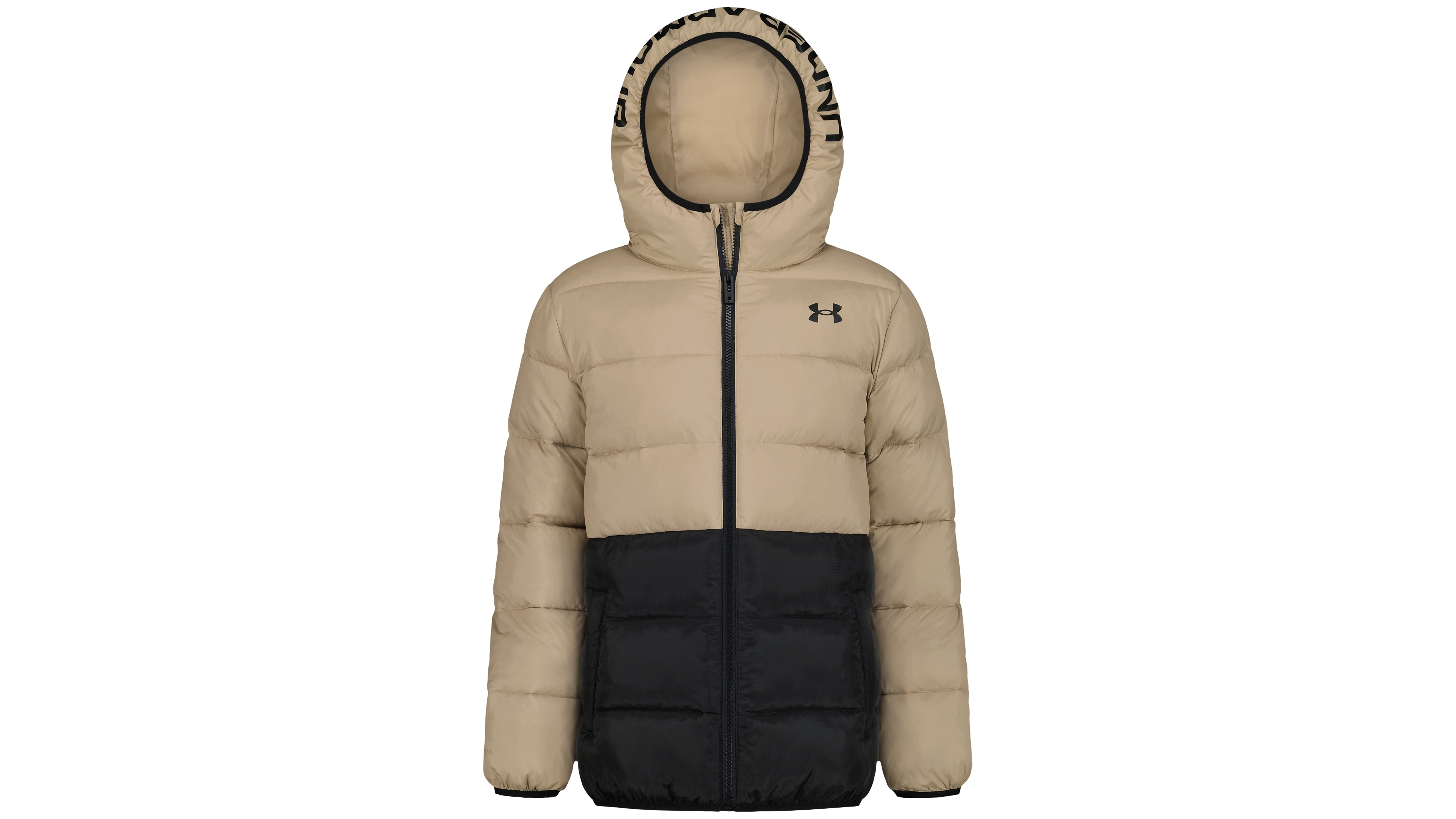 Under Armour Boys' 8-20 Logo Full-Zip Puffer Hooded Jacket