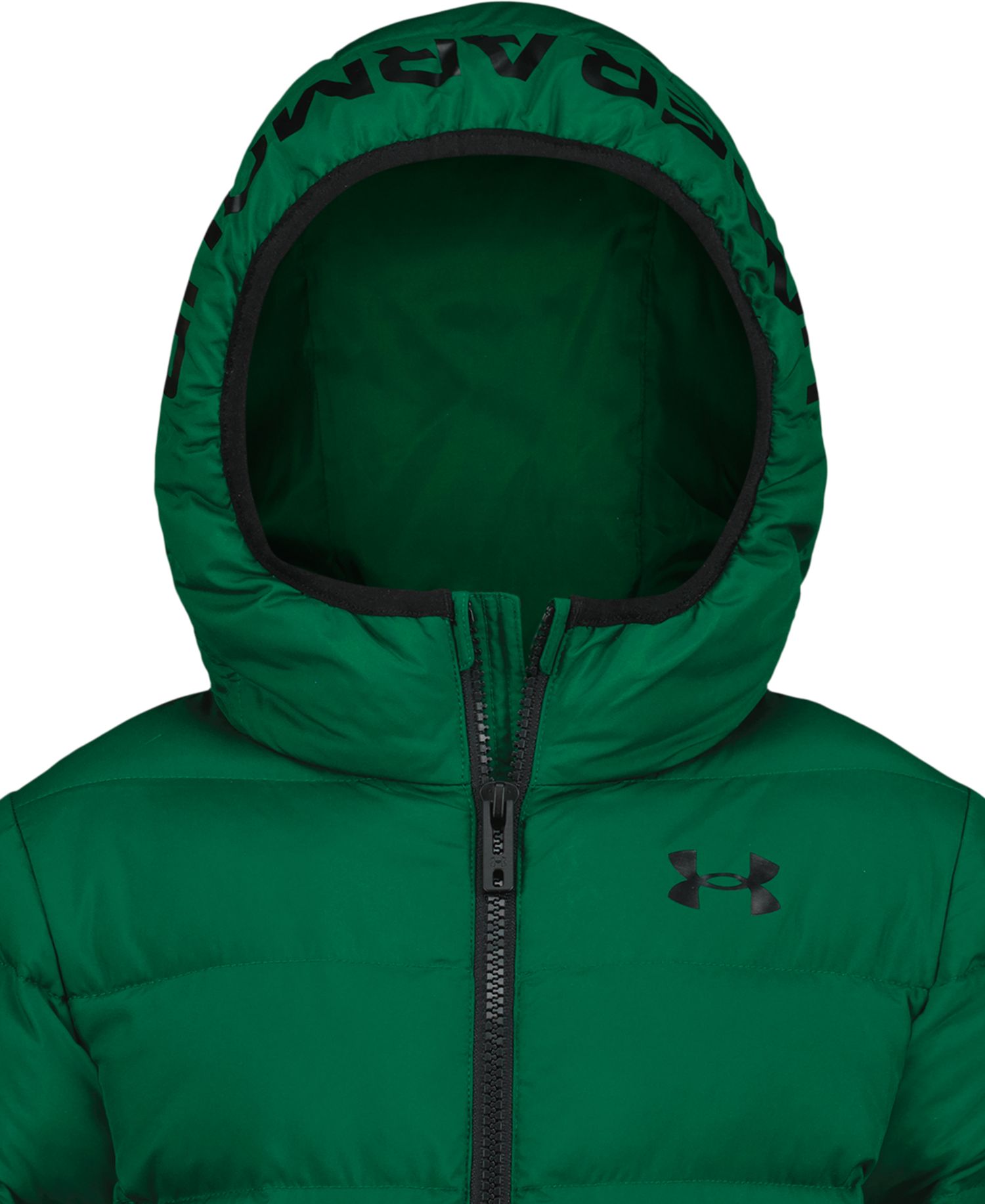 Boys' 8-20 Logo Full-Zip Puffer Hooded Jacket