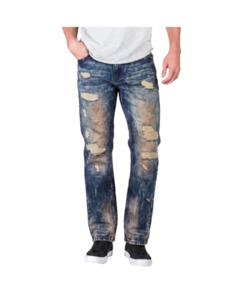 Мужские джинсы Level 7 Men's Relaxed Straight Fashion Washed Jeans