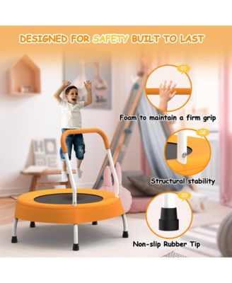 Toddler Trampoline for Kids 1 Year Plus with Handle, Baby Gifts for Boys and Girls, Indoor and Outdoor
