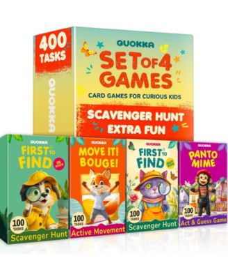 Active Movement Game for Kids Ages 4-8 – 100 Exercise Cards, Indoor and Outdoor Brain Break Games for Home and Classroom