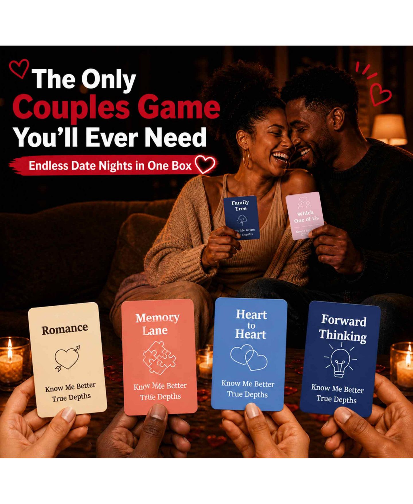 Детские карточные игры Quokka Couples Card Game Collection, 4-Game Set, от 14 лет, цвет: 4 Couples Games — фото 6
