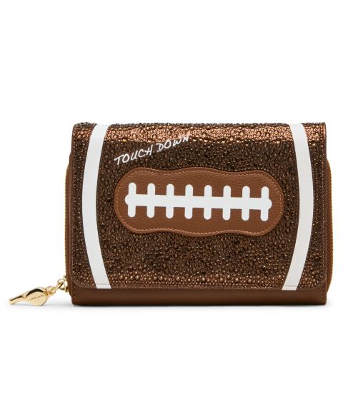 Betsey Johnson Blitz and Glitz Football Crossbody Handbag