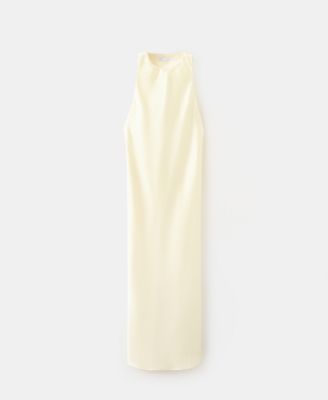 Women's Back Detail Satin Dress