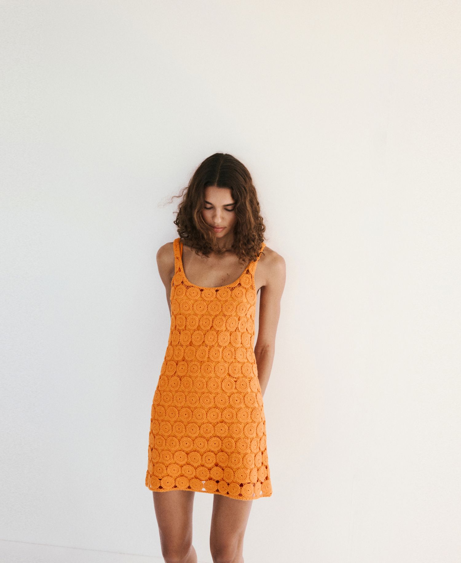 Women's Crochet Short Dress