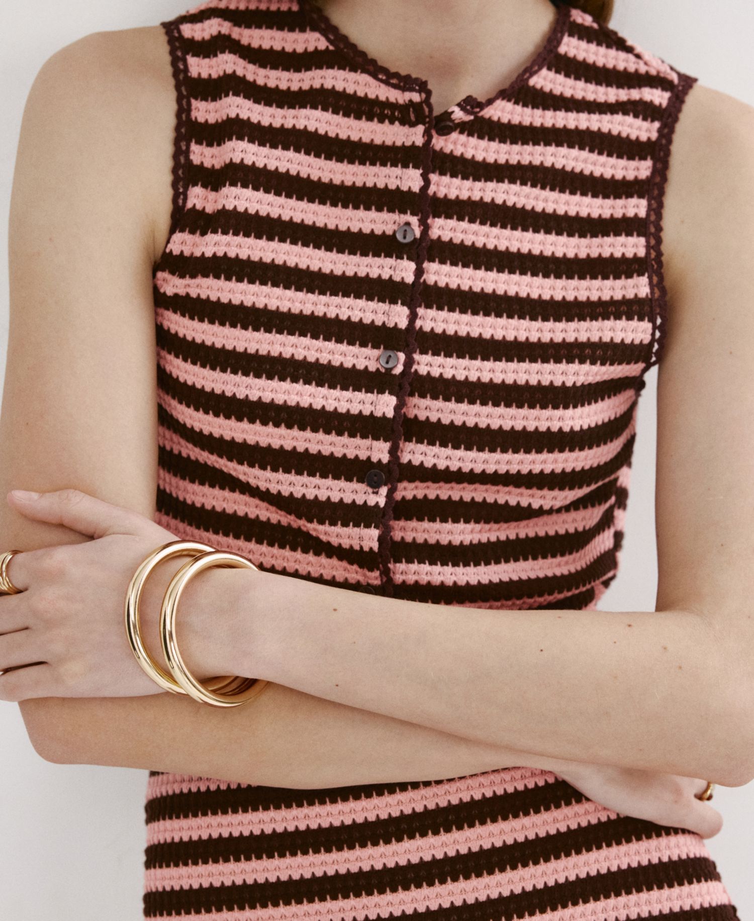 Women's Striped Knit Top