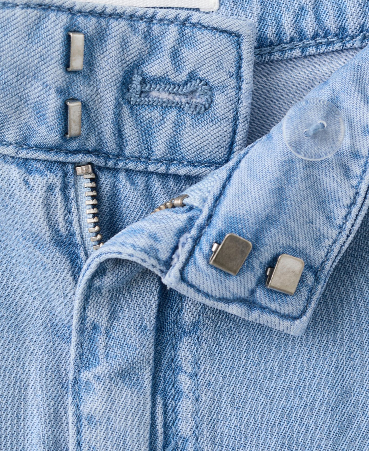 Женские джинсы Mango High-Waisted Baggy, цвет: Светлый синий — фото 6