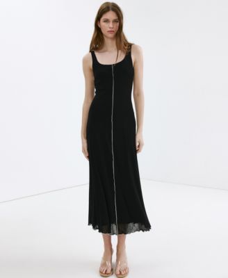 Women's Contrasting Stitching Detail Knit Dress