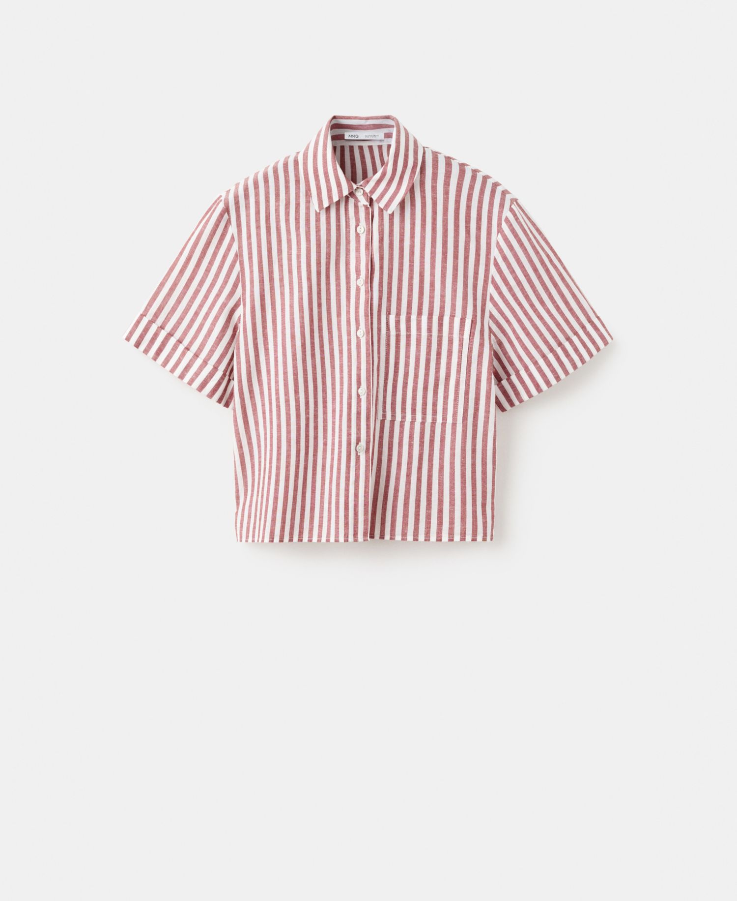 Women's Striped Cotton Linen Shirt