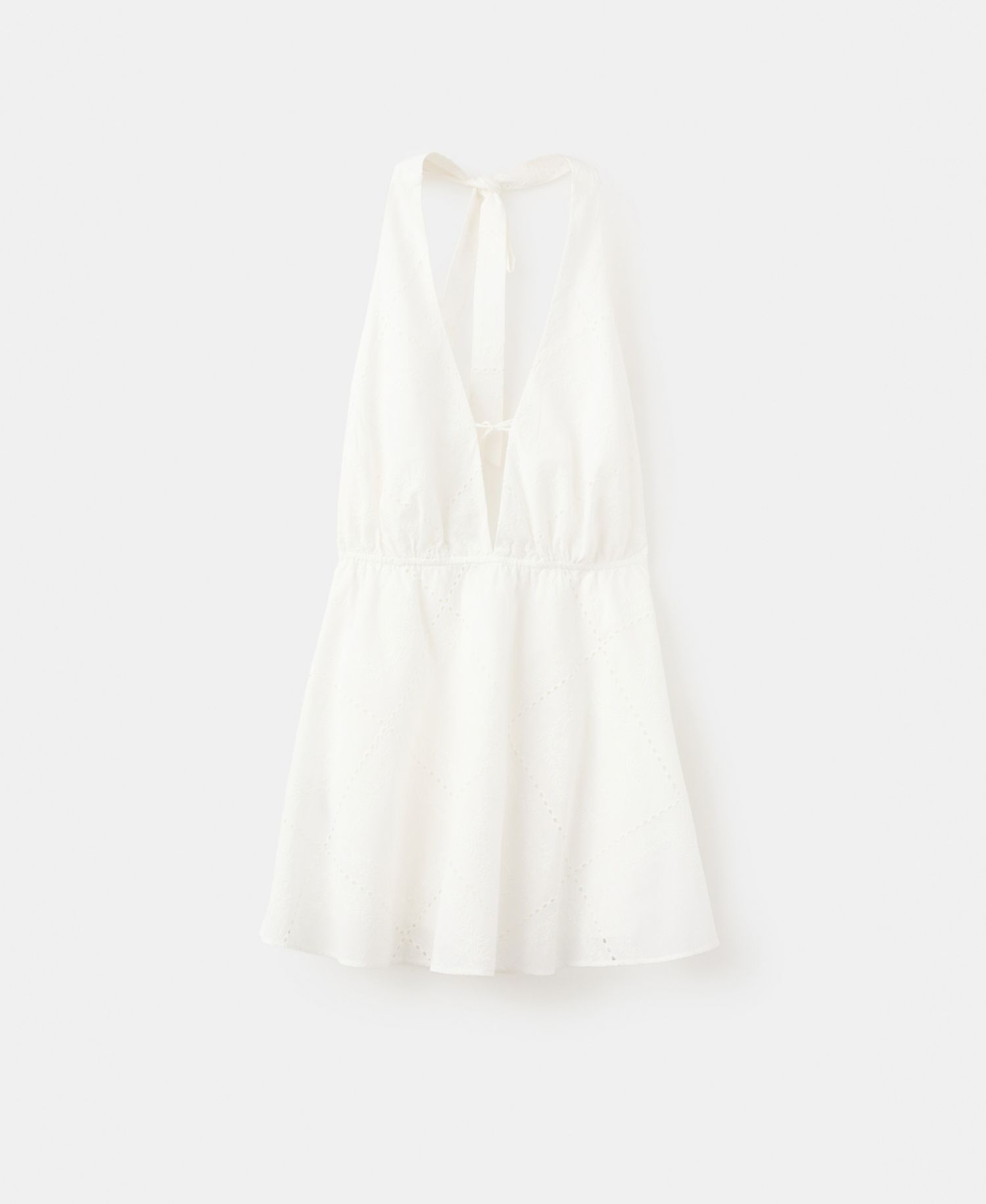 Women's Openwork Embroidery A-Line Dress