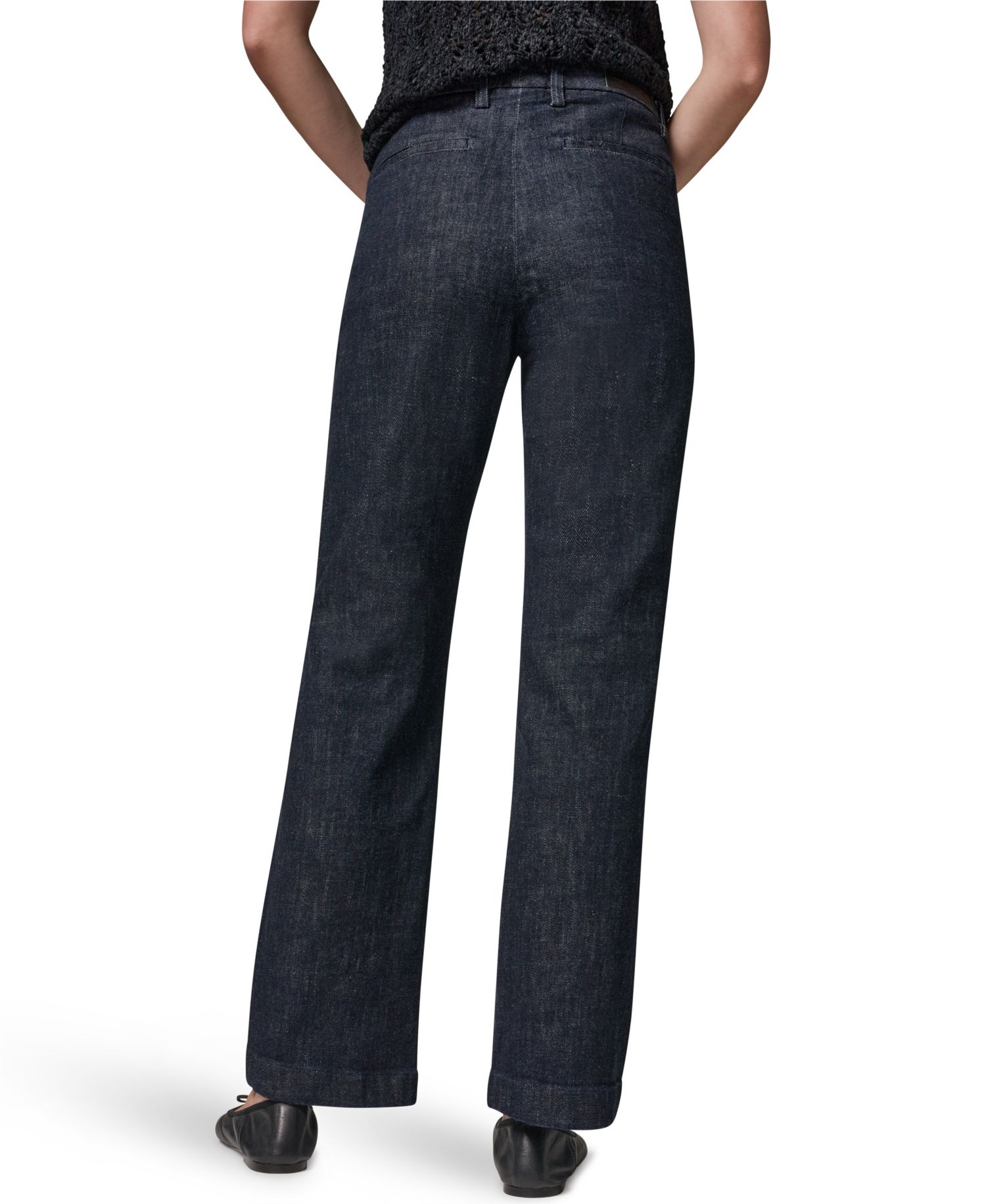 Women's Luxe Denim Mid Rise Modern Trousers