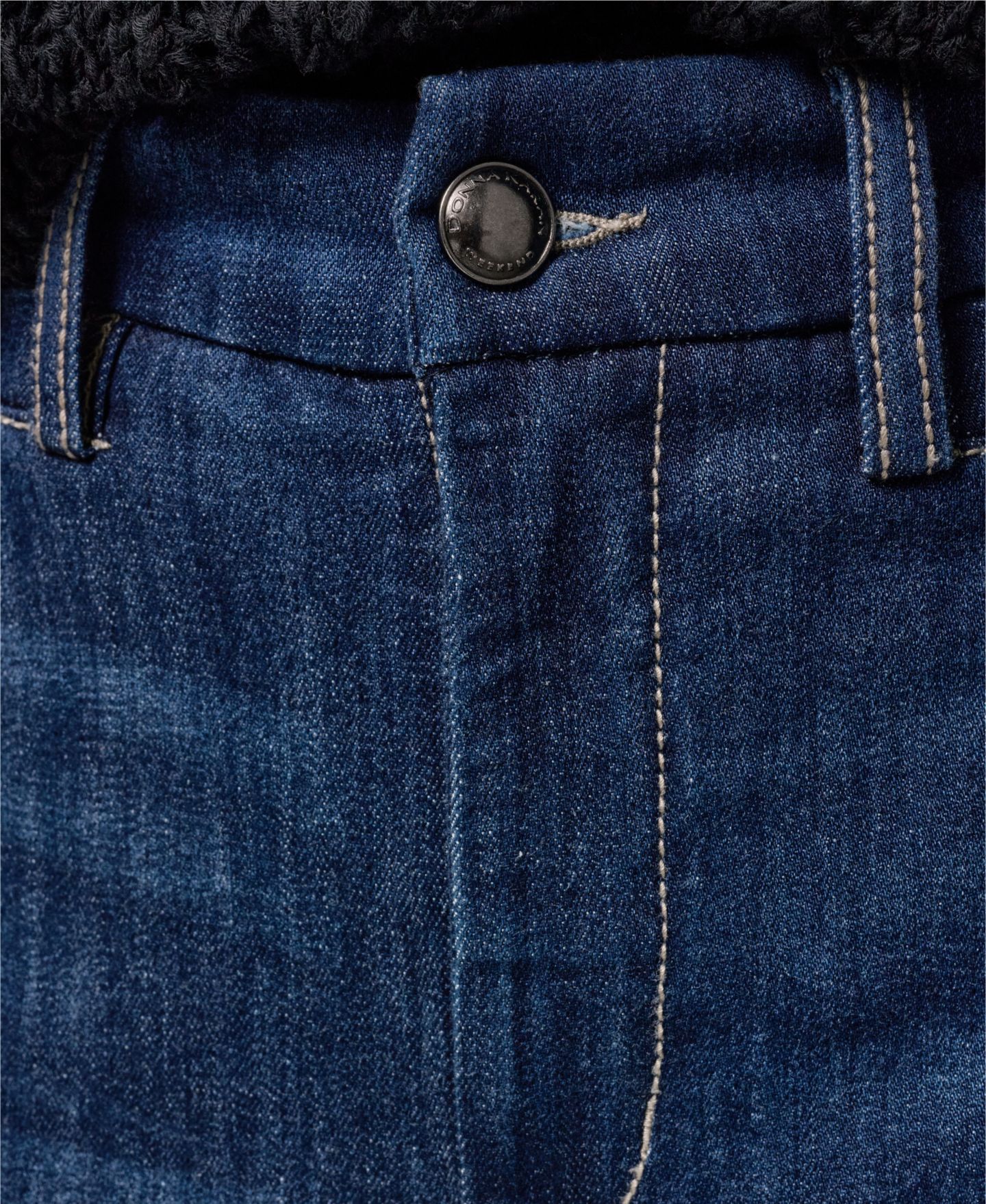 Женские джинсы Donna Karan Weekend High Rise Modern Luxe Denim Wide Leg, цвет: The Dayton — фото 4