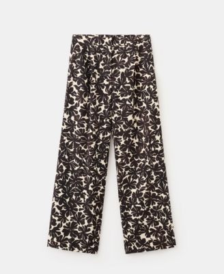 Women's Floral Print Straight Pants