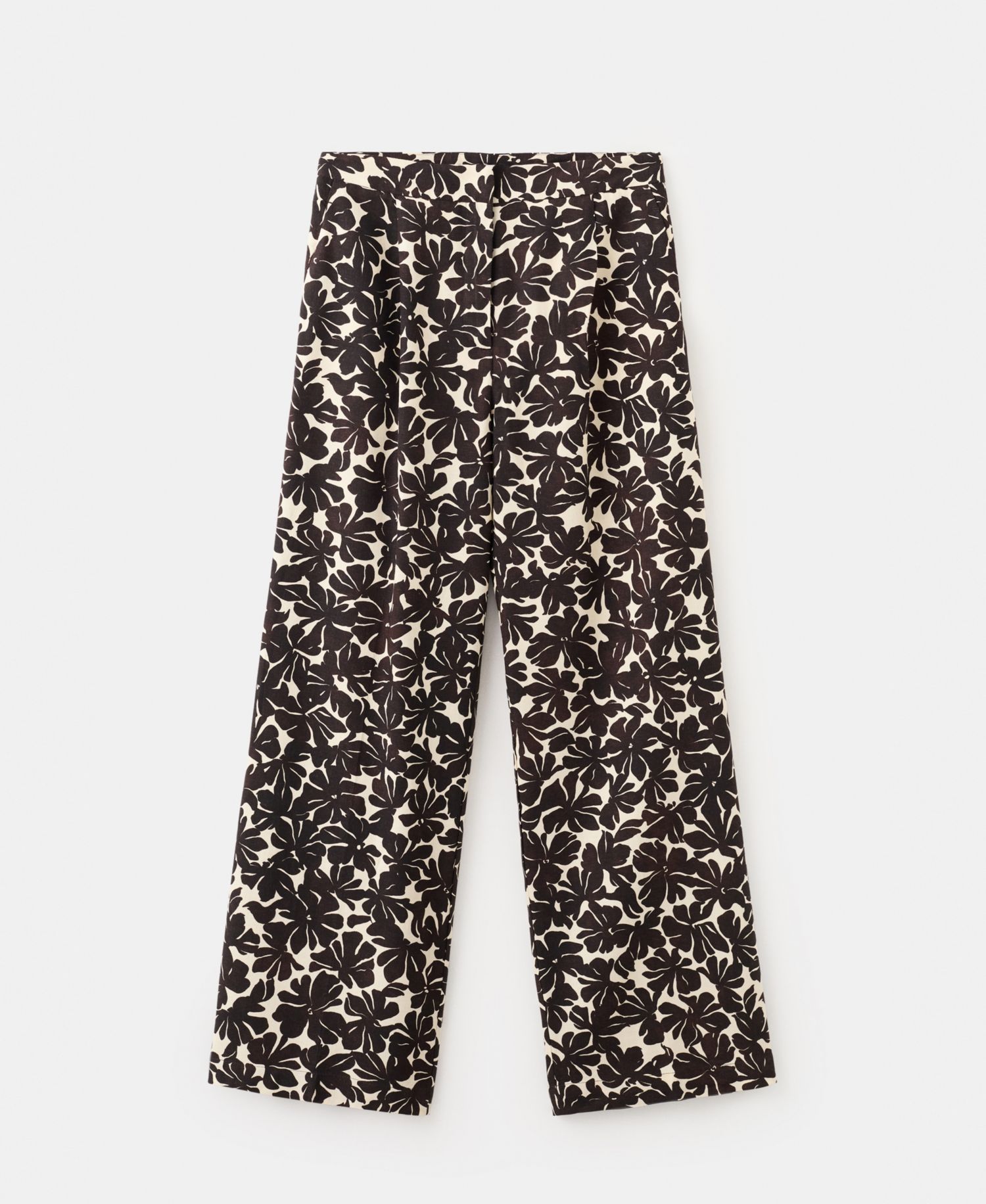 Women's Floral Print Straight Pants
