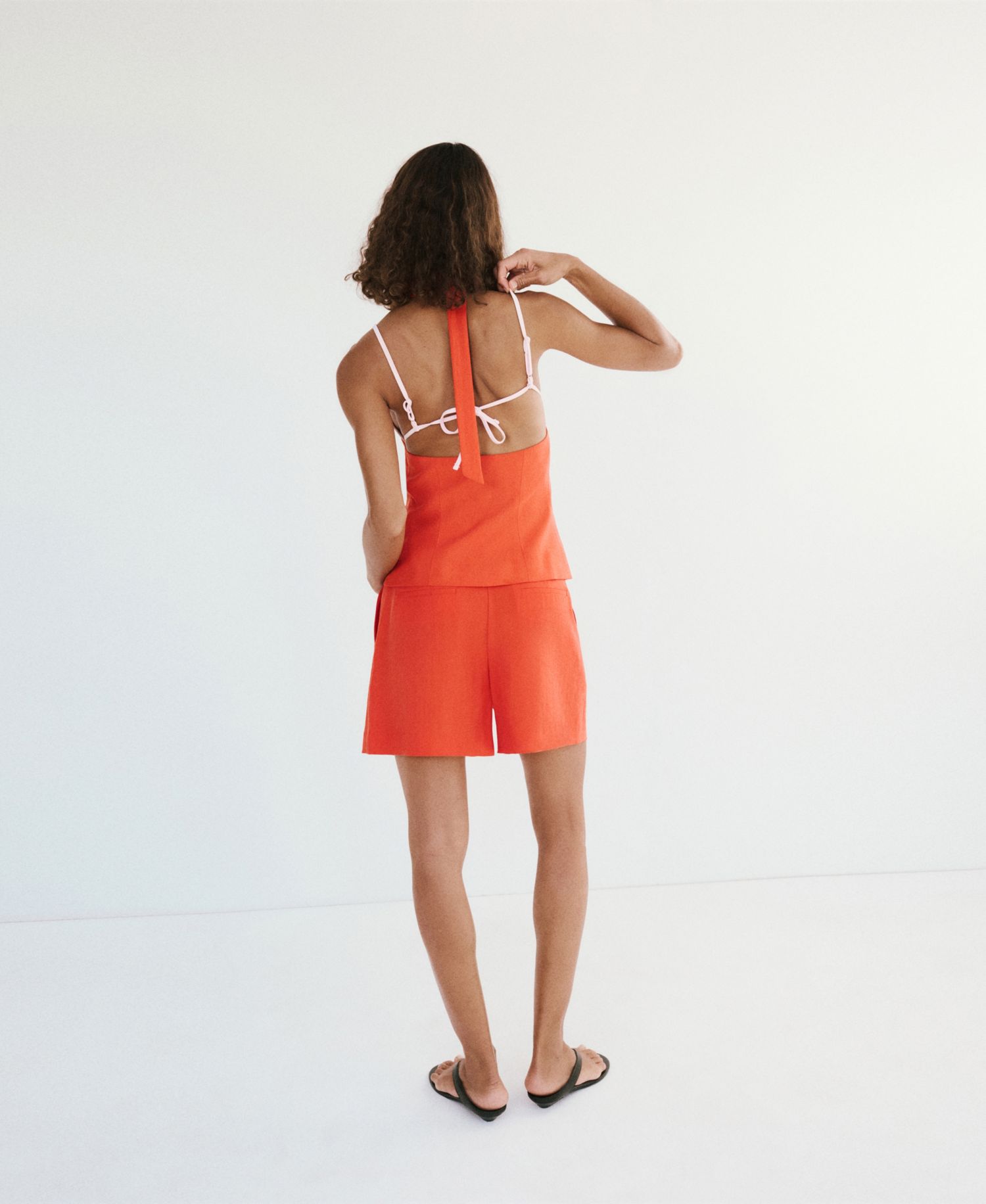 Women's Straight-Fit Lyocell Bermuda Shorts