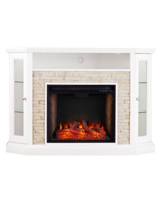 Redden Corner Electric Fireplace With Touch Screen