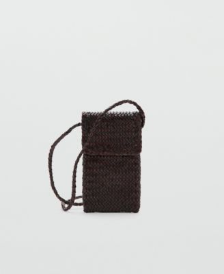 Women's Braided Leather Mobile Phone Case