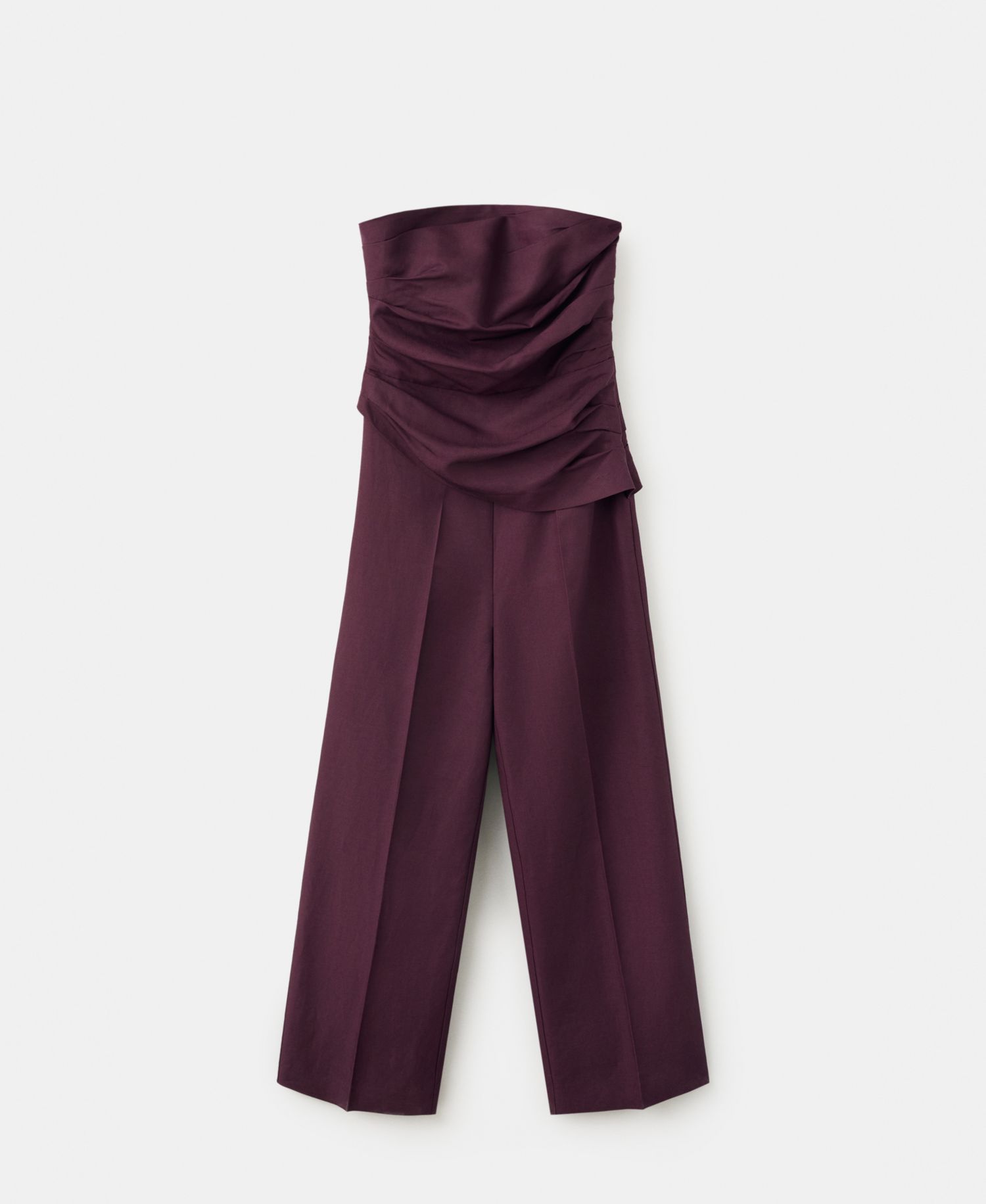 Women's Strapless Linen Jumpsuit