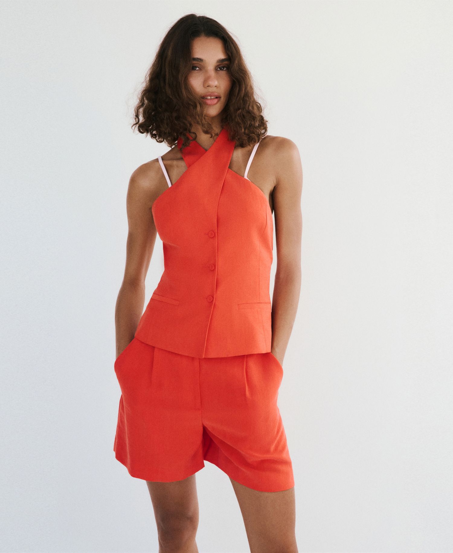 Women's Crossed Lyocell Vest
