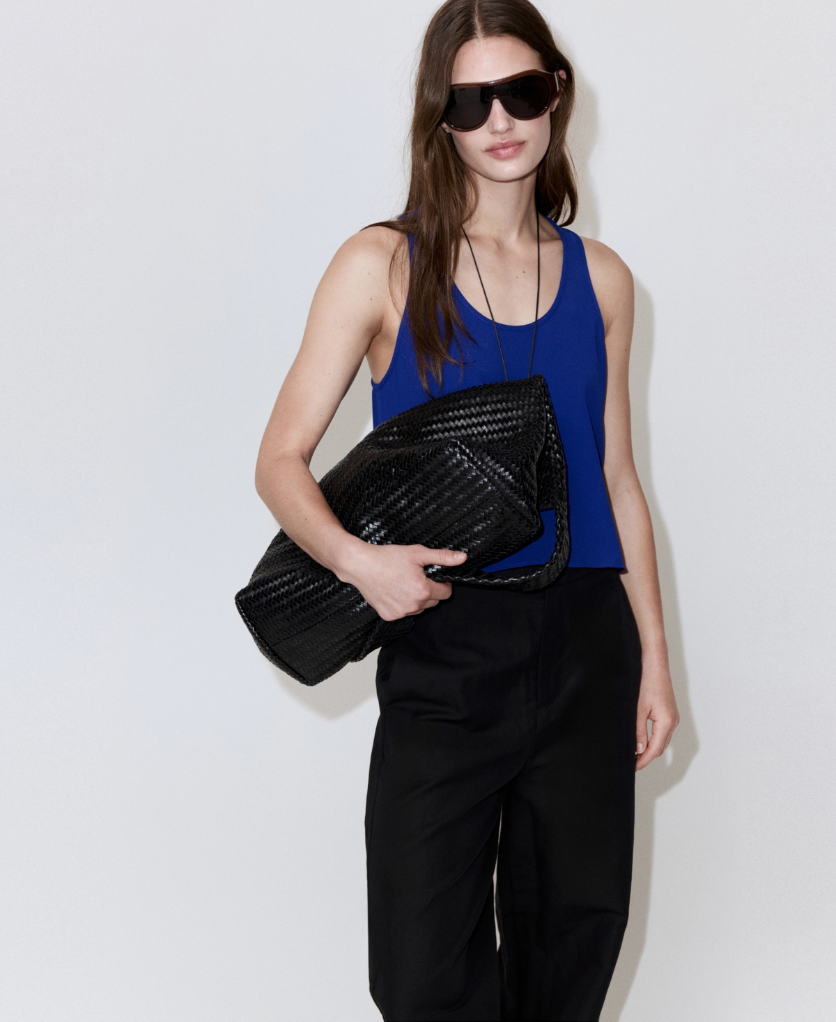 Mango Women's Round Neckline Crop Top