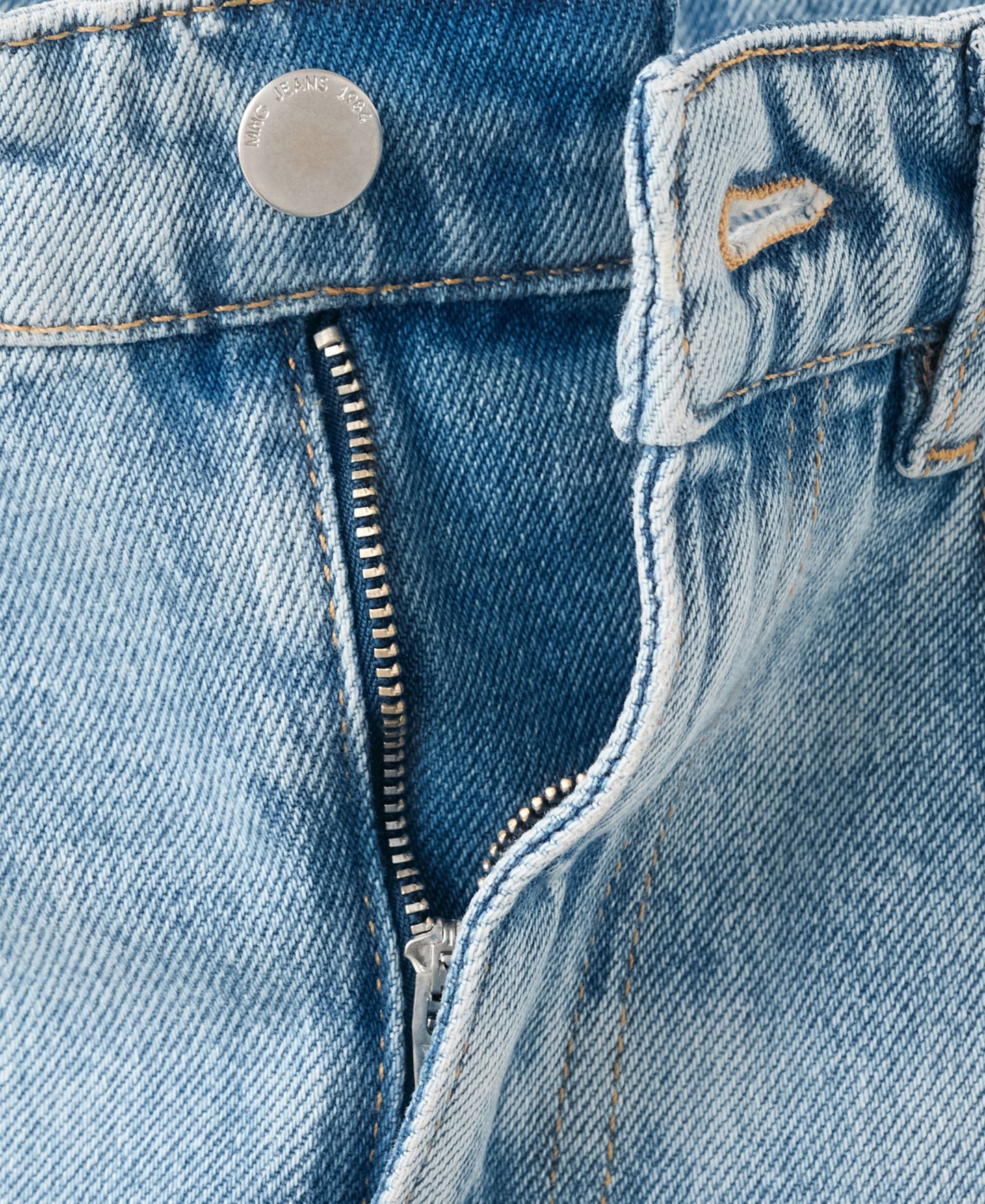 Женские джинсы MANGO Balloon Crop Jeans, цвет: Средний синий — фото 7
