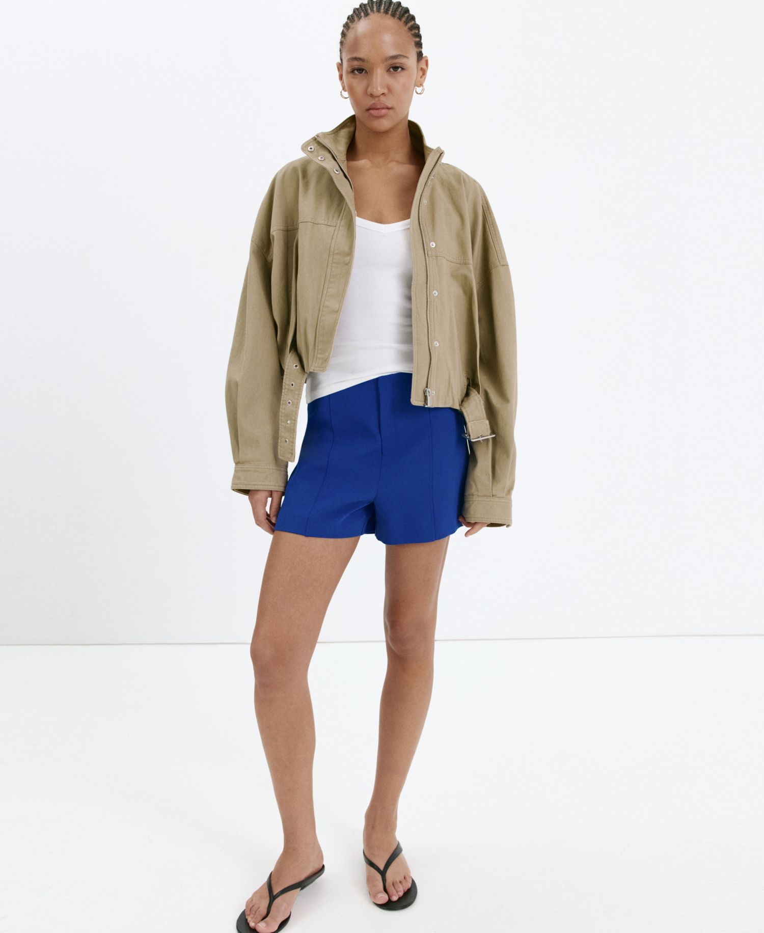 Women's Fitted Solid Shorts