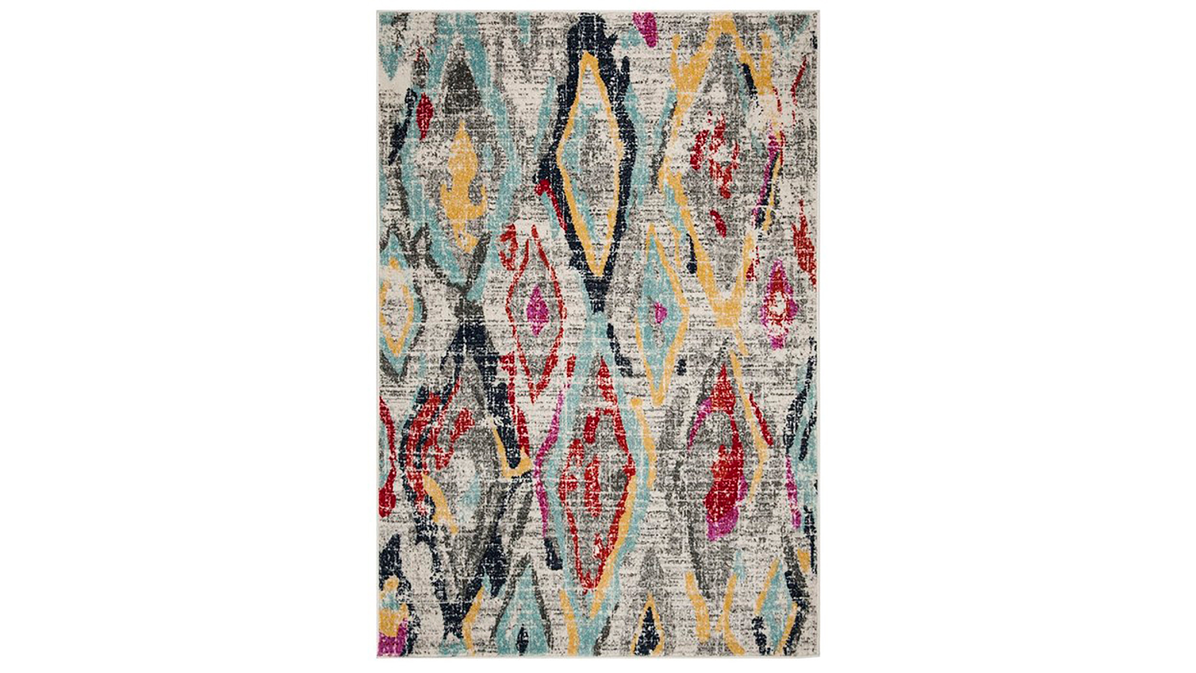 Safavieh Adirondack 209 Light Gray and Red 8' x 10' Area Rug
