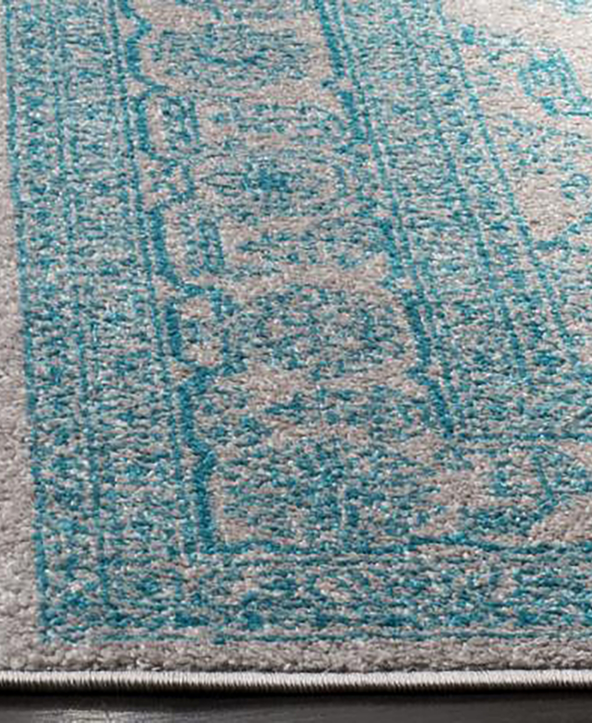 Safavieh Adirondack 108 Light Gray and Teal 5'1" x 7'6" Area Rug