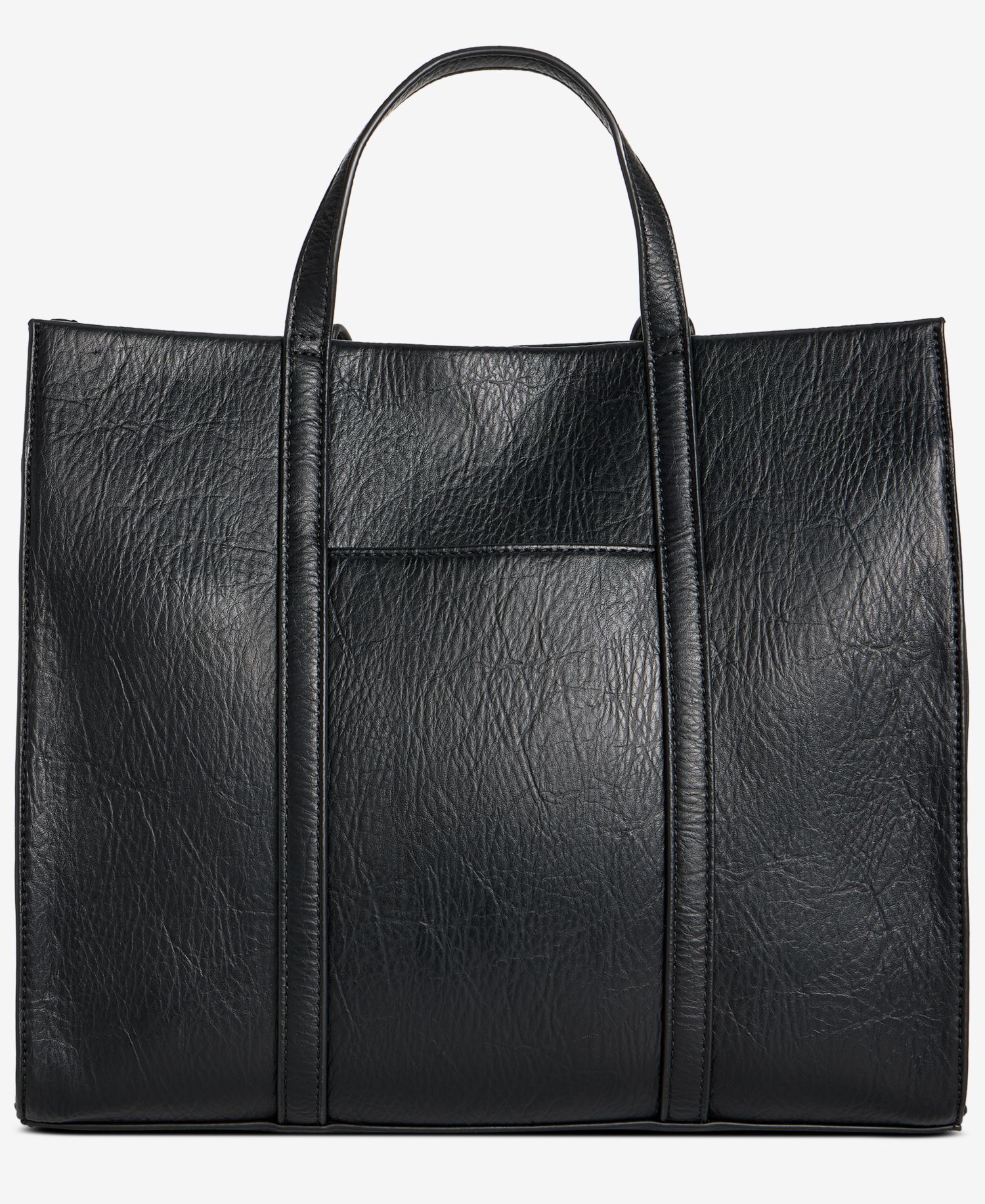 Braided Trim Boxy Tote Bag