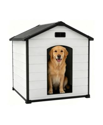 Heavy Duty Waterproof Dog House for Indoor Outdoor, Raised Floor, Shelter, Hidden Vents, Easy Assembly, Appropriate for Small to Large Dogs