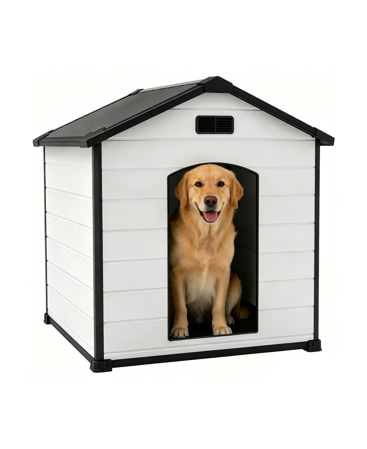 gaomon Heavy Duty Waterproof Dog House for Indoor Outdoor, Raised Floor, Shelter, Hidden Vents, Easy Assembly