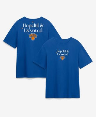 Men's Blue New York Knicks Hopeful Devoted Legacy Cotton T-Shirt