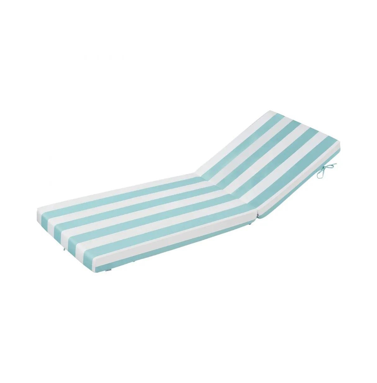 Slickblue Set of 2 Outdoor Chaise Lounge Chair Cushions 80 x 26" Waterproof and Thick