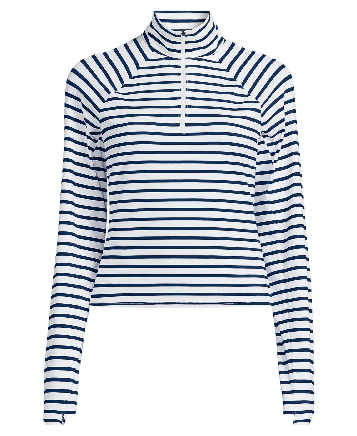 Plus Size SunShade UPF 50 Quarter Zip Rash Guard