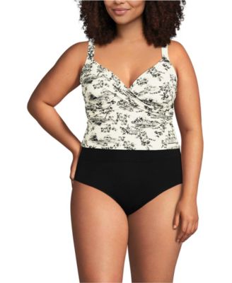 Women's Plus Size Sweetheart Wrap Midkini Top