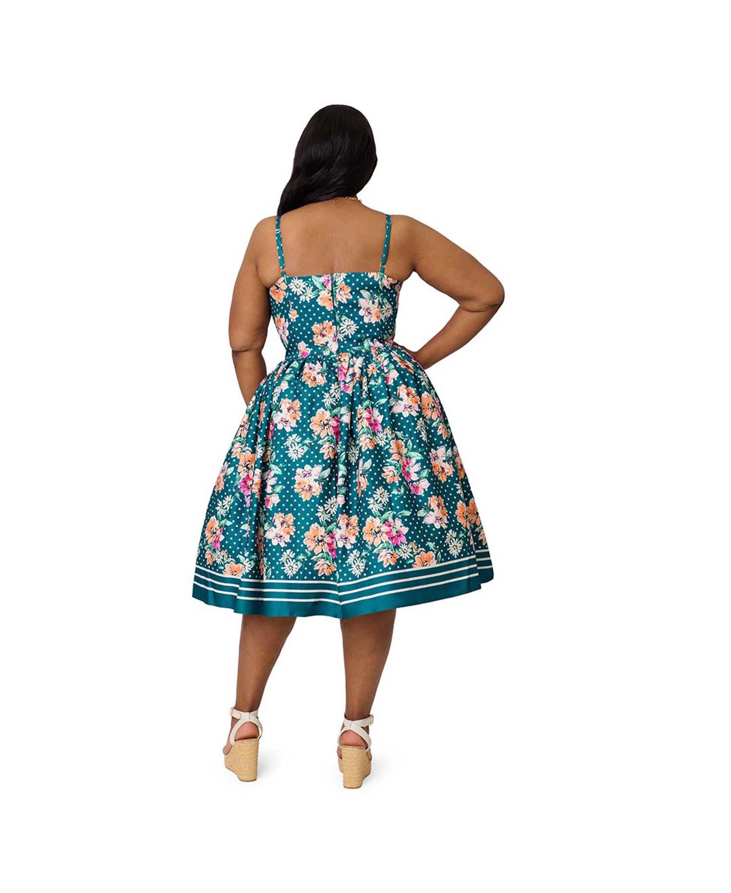 Plus Size 1950s Sweetheart Swing Dress