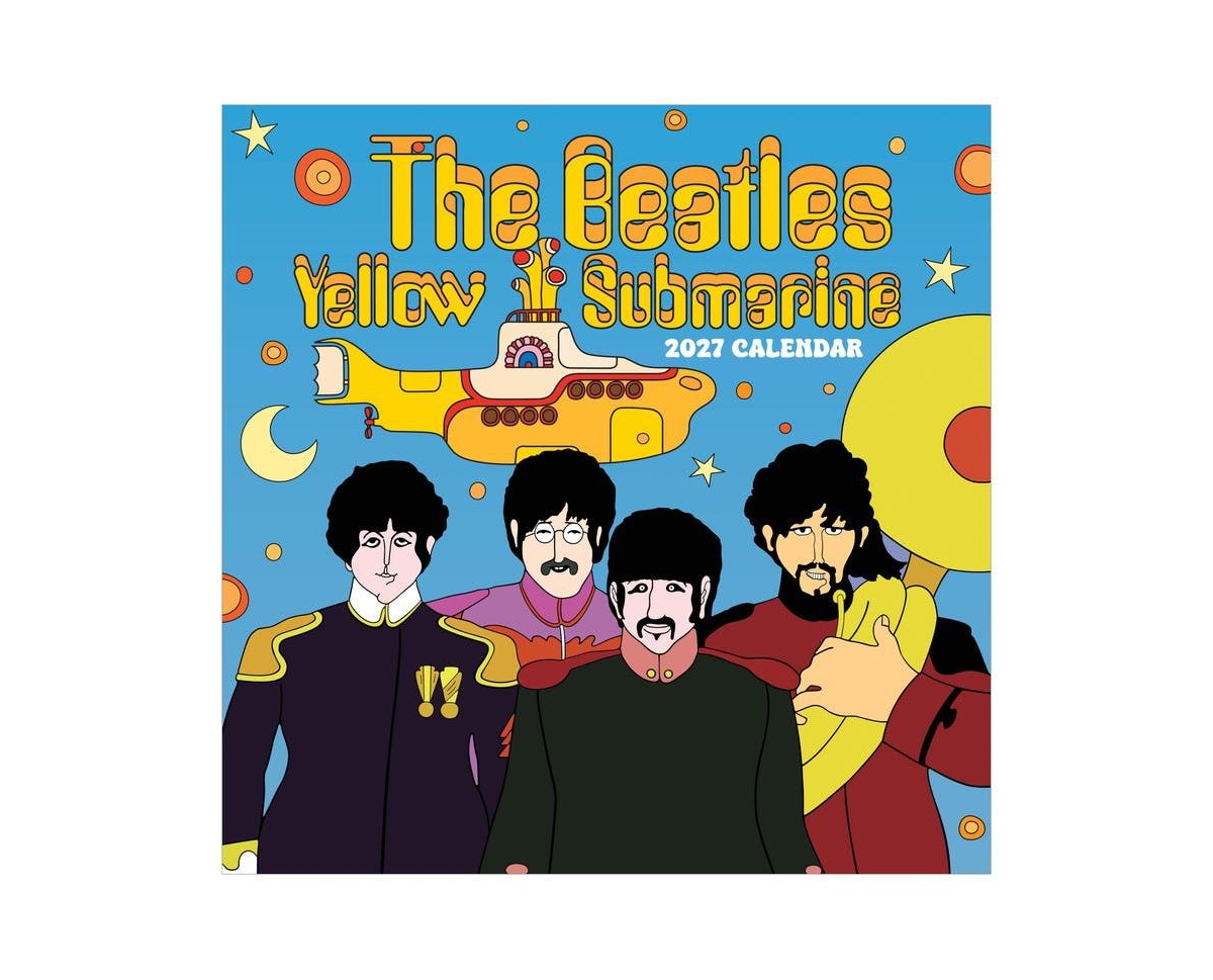 Tf Publishing Paper Goods 2027 The Beatles Submarine Wall Calendar