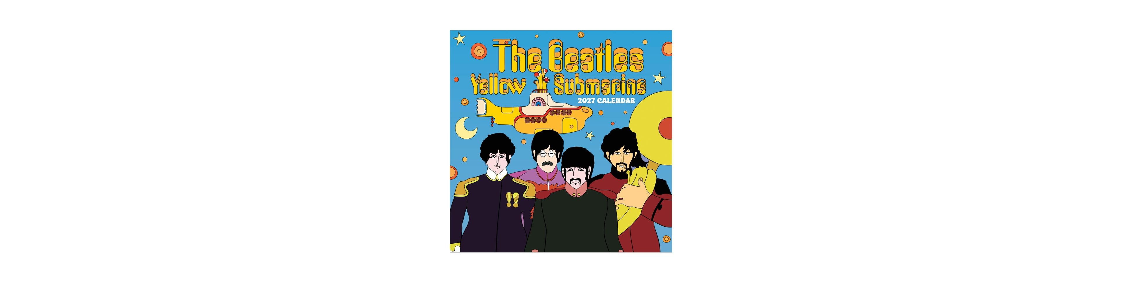 Tf Publishing Paper Goods 2027 The Beatles Submarine Wall Calendar