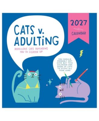 2027 Cat vs Adulting Wall Calendar