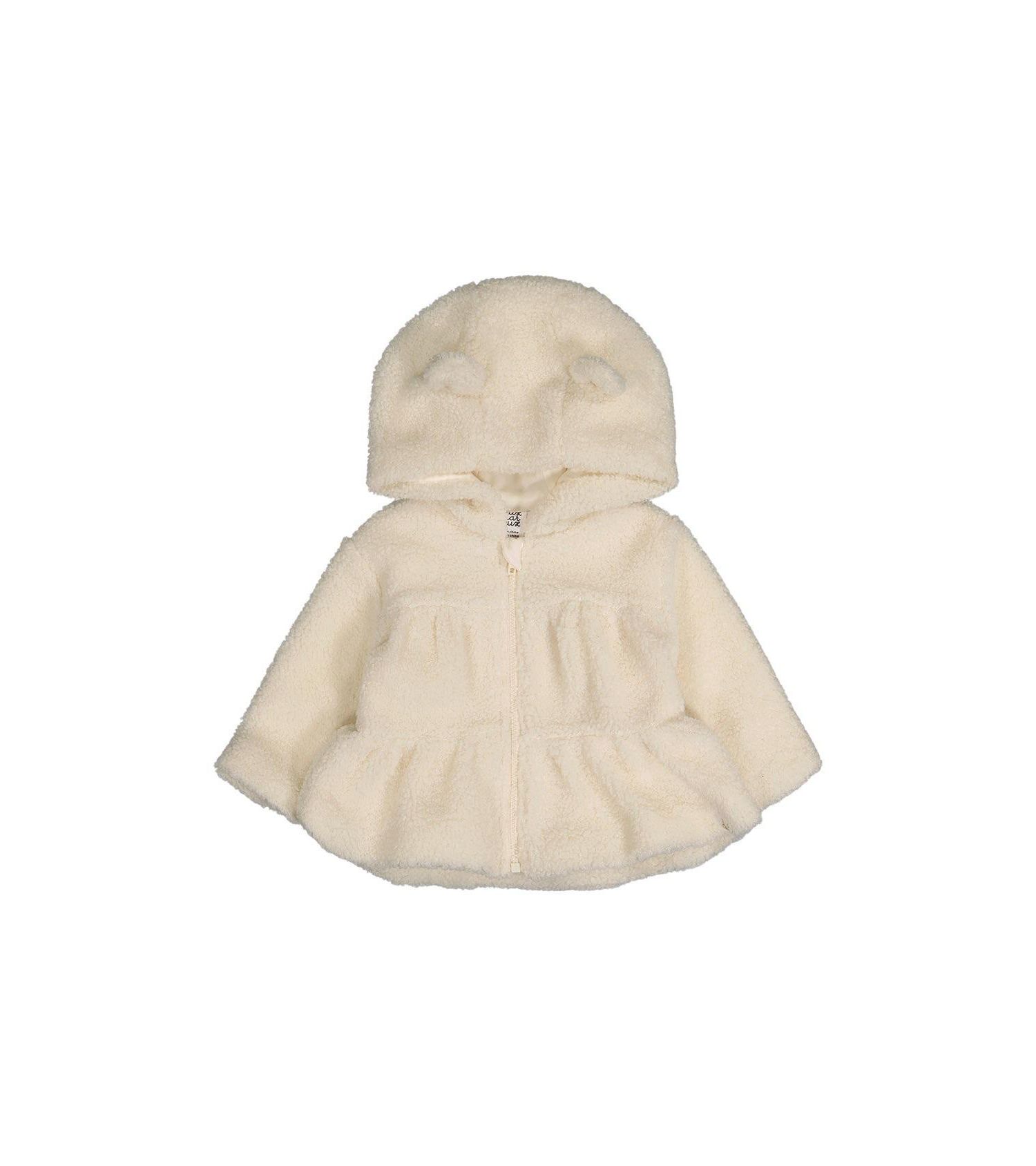 Baby Girls (3M-24M) Hooded Zip Sherpa Jacket