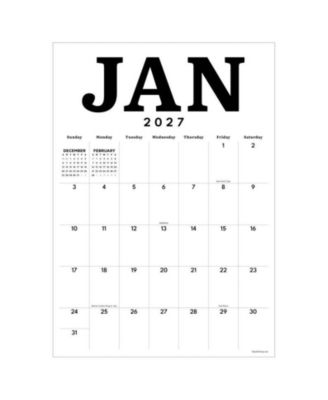 2027 Medium Art Poster Wall Calendar